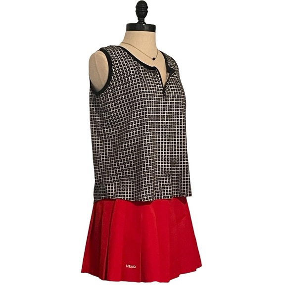 Vintage Tail Tech Black And White Tennis Top With Zipper - Size Medium - EUC - Picture 5 of 8